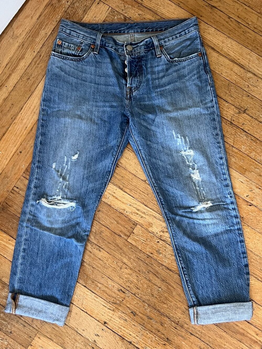Levi’s 501 button fly jeans